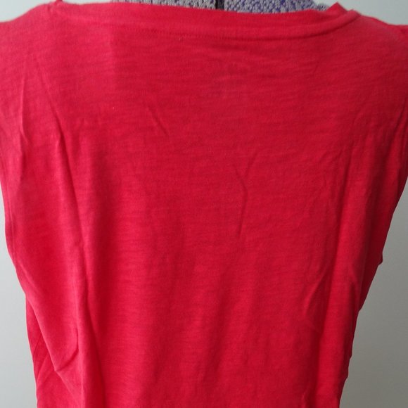 Talbots Red Eyelet Tank Top - Picture 2 of 5
